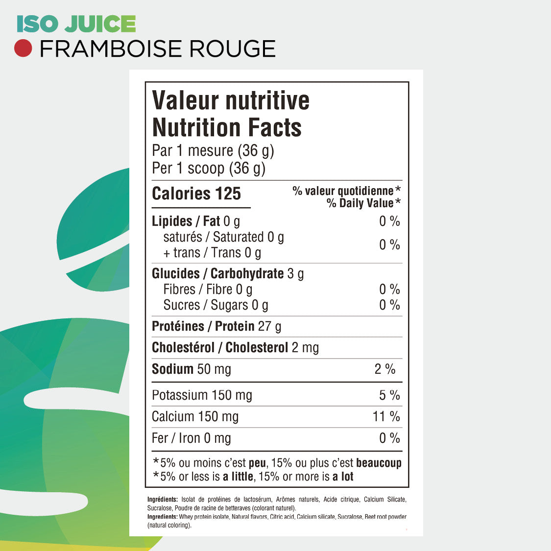 Informations Nutritionnelles