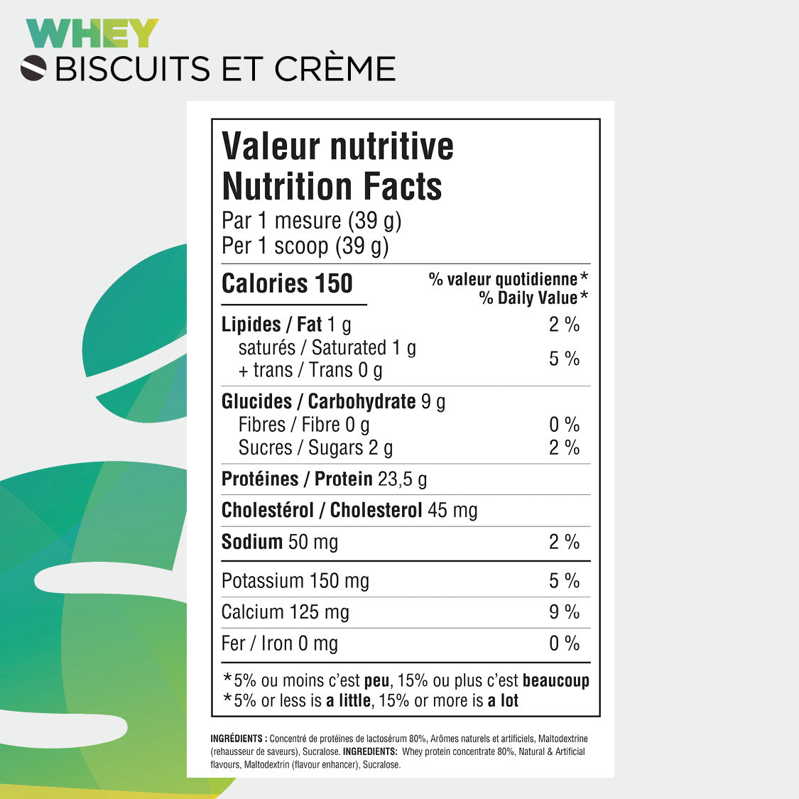 Informations Nutritionnelles