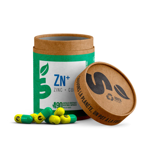 Shop Santé - Zinc + Cuivre (90 capsules) - Shop Santé
