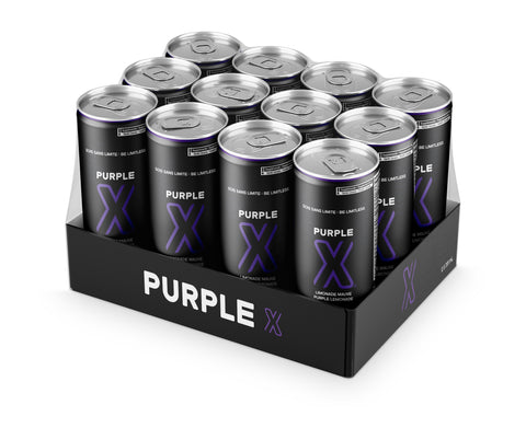 Purple X - Boisson Énergisante 355ml.