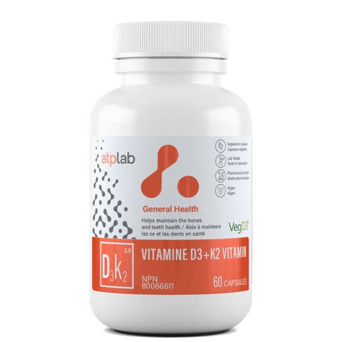 ATP Lab - Vitamine D3 + K2 (60 capsules).