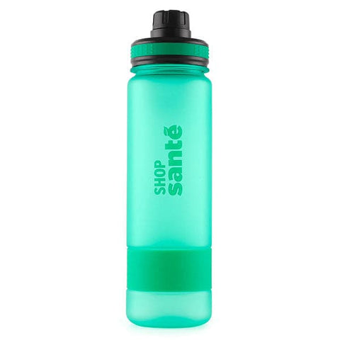 Bouteille d'eau en plastique transparent sans BPA pour salle de sport | 590  à 710 ml | Bouteilles d'eau réutilisables Smart Sports